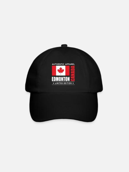 Edmonton - Baseballkappe - Schwarz/Schwarz