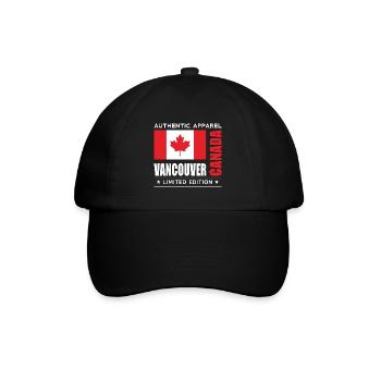 Vancouver - Baseballkappe - Schwarz/Schwarz - Vorne