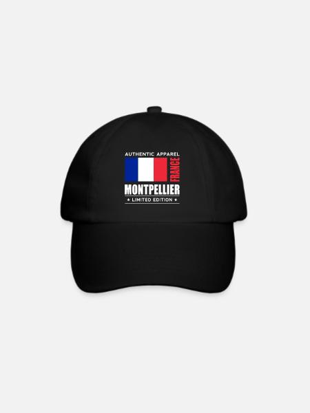 Montpellier - Baseballkappe - Schwarz/Schwarz