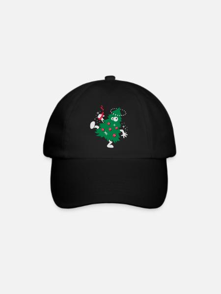 Beschwipste Weihnachten - Baseballkappe - Schwarz/Schwarz