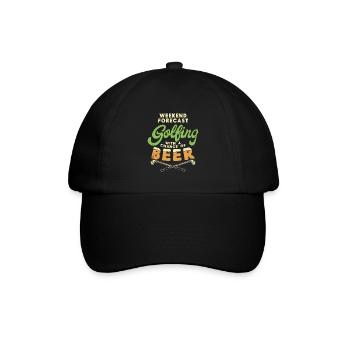 Golf - Baseballkappe - Schwarz/Schwarz - Vorne