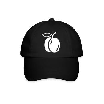 Eine Pflaume - Baseballkappe - Schwarz/Schwarz - Vorne
