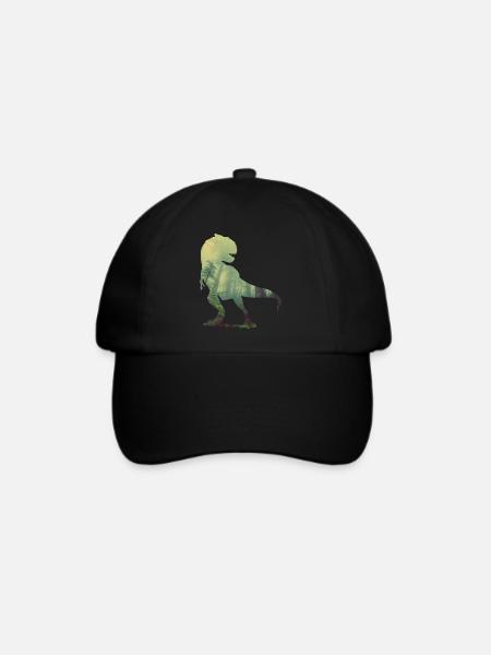 Tyrannosaurus - Baseballkappe - Schwarz/Schwarz