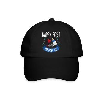 Mutter Tag Sprüche Eltern Anerkennung Geschenk - Baseballkappe - Schwarz/Schwarz - Vorne