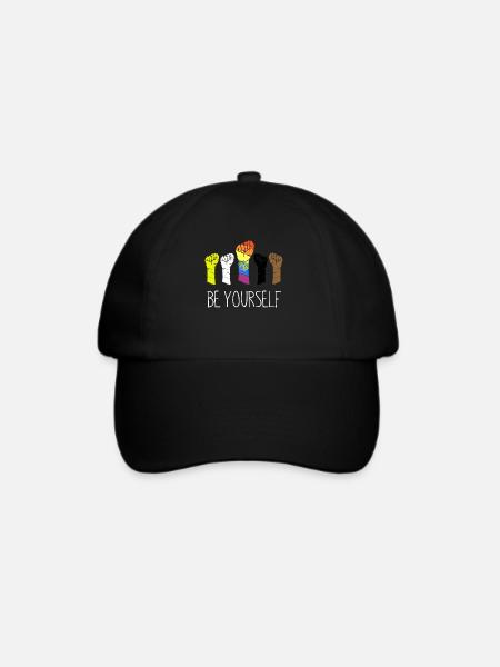 LGBT LGBTQ LGTB Gay Lesbian Pride Queeren Geschenk - Baseballkappe - Schwarz/Schwarz