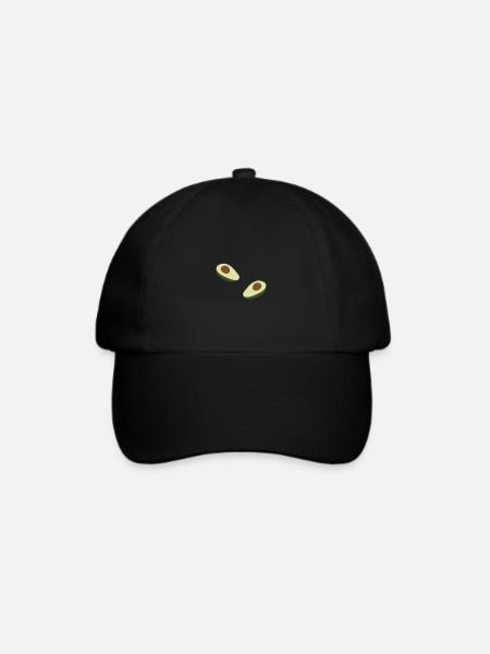 Avocado - Baseballkappe - Schwarz/Schwarz