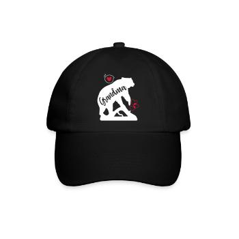 Grandma Bear - Baseballkappe - Schwarz/Schwarz - Vorne