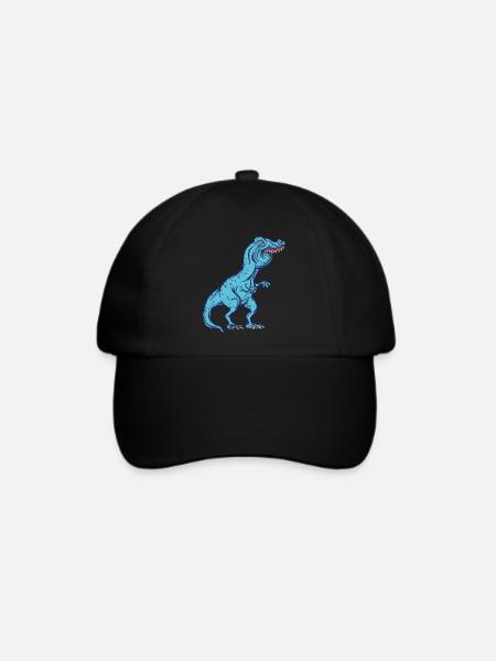 Tyrannosaurus Rex Überbiss Hasenzähne Witzig - Baseballkappe - Schwarz/Schwarz