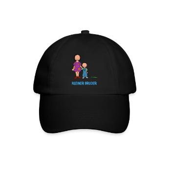 Kleiner Bruder - Baseballkappe - Schwarz/Schwarz - Vorne