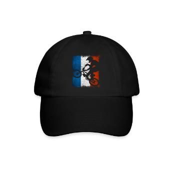 BMX Frankreich / bmx / Bmx / Bike / Fahrrad - BMX - Baseballkappe - Schwarz/Schwarz - Vorne