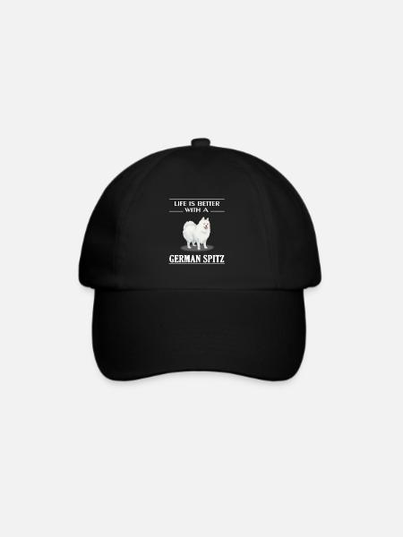 German Spitz - Baseballkappe - Schwarz/Schwarz