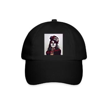 Dia de los Muertos - Baseballkappe - Schwarz/Schwarz - Vorne