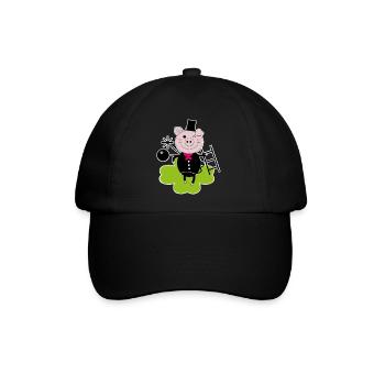 Chimneypig - Baseballkappe - Schwarz/Schwarz - Vorne