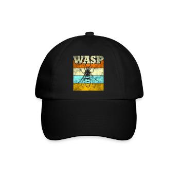 Wespe - Baseballkappe - Schwarz/Schwarz - Vorne