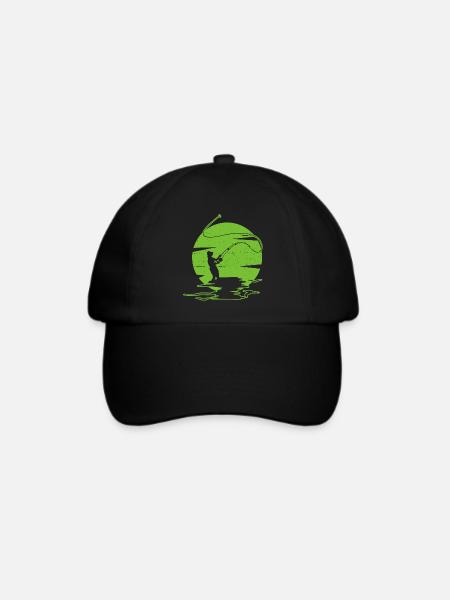 Fliegenfischen - Baseballkappe - Schwarz/Schwarz