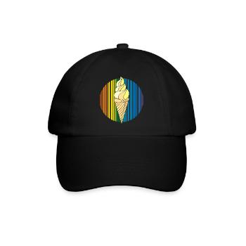 Eiscreme - Baseballkappe - Schwarz/Schwarz - Vorne