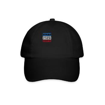 Stars Stripes Reproduktive Rechte notleiden 4. - Baseballkappe - Schwarz/Schwarz - Vorne