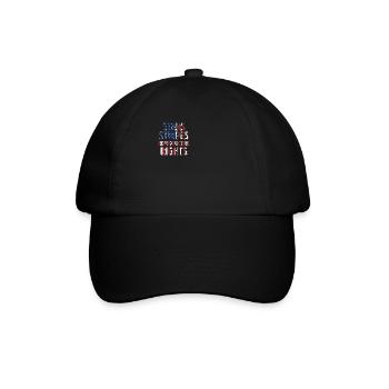 Stars Stripes Reproduktive Rechte 4. Juli - Baseballkappe - Schwarz/Schwarz - Vorne