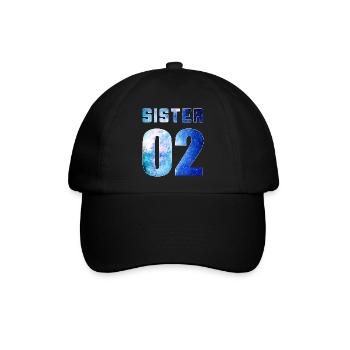 sister 01 sister 02 sister 03 Galaxy style - Baseballkappe - Schwarz/Schwarz - Vorne