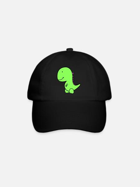 Dino - Baseballkappe - Schwarz/Schwarz