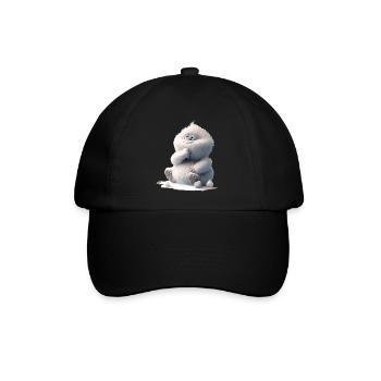 Baby Yeti - Baseballkappe - Schwarz/Schwarz - Vorne