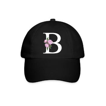 B - Baseballkappe - Schwarz/Schwarz - Vorne