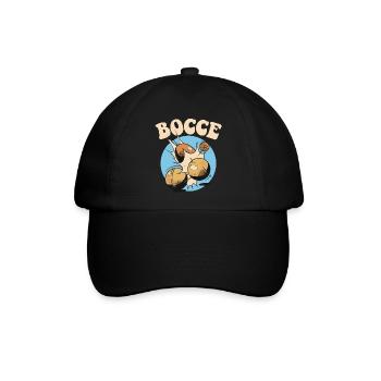 Bocce Spruch Bocce Ball mit Jack Bocci Game Bocce - Baseballkappe - Schwarz/Schwarz - Vorne