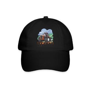 Mein Feld, mein Reich - Baseballkappe - Schwarz/Schwarz - Vorne