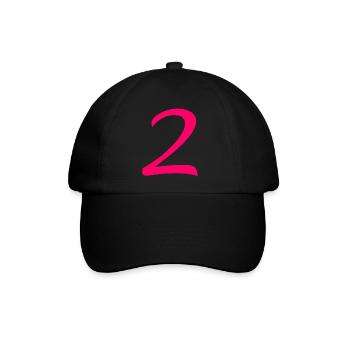 2 - Baseballkappe - Schwarz/Schwarz - Vorne
