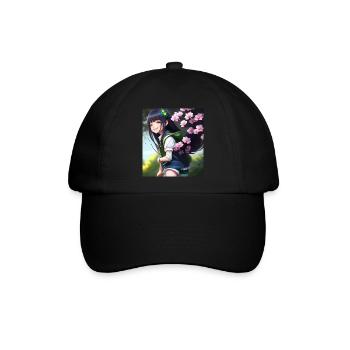Anime Cutie - Baseballkappe - Schwarz/Schwarz - Vorne