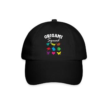 Origami Squad - Baseballkappe - Schwarz/Schwarz - Vorne