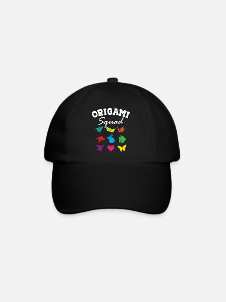 Origami Squad - Baseballkappe - Schwarz/Schwarz