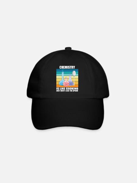 Chemie ist wie Kochen - Baseballkappe - Schwarz/Schwarz
