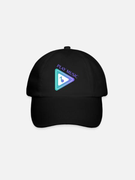 MUSIK - Baseballkappe - Schwarz/Schwarz
