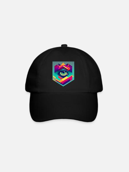 Retro 2 cut - Baseballkappe - Schwarz/Schwarz