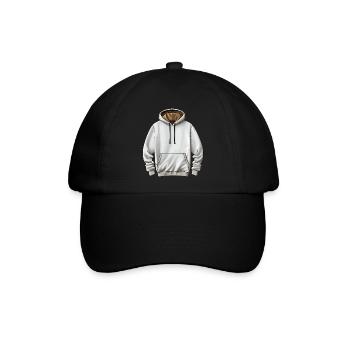 Hoodie - Baseballkappe - Schwarz/Schwarz - Vorne