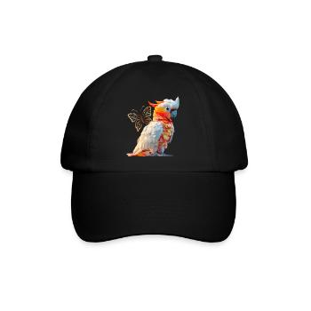 Kakadu - Baseballkappe - Schwarz/Schwarz - Vorne