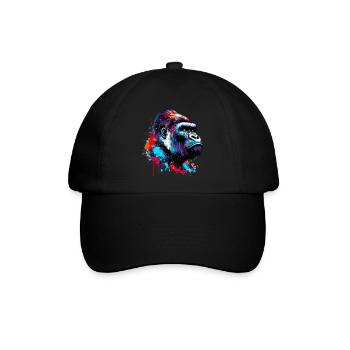 Gorilla - Baseballkappe - Schwarz/Schwarz - Vorne