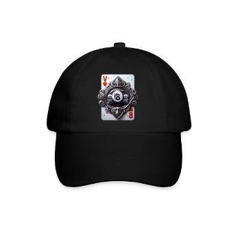 V8 - Baseballkappe - Schwarz/Schwarz - Vorne