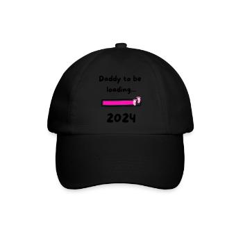 Daddy loading 2024 Girl - Baseballkappe - Schwarz/Schwarz - Vorne
