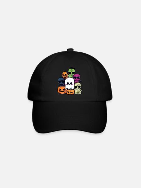 Halloween Party Cool - Baseballkappe - Schwarz/Schwarz