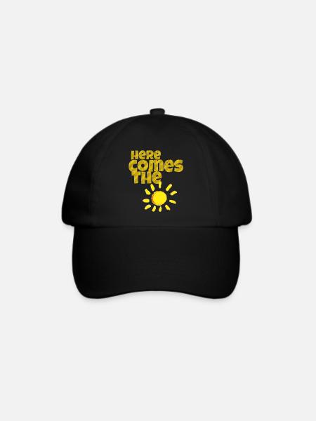 here comes the sun - Baseballkappe - Schwarz/Schwarz