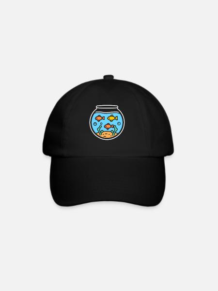 Aquarium - Baseballkappe - Schwarz/Schwarz