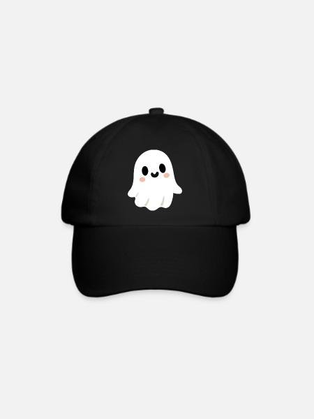 Niedlicher Geist - Baseballkappe - Schwarz/Schwarz