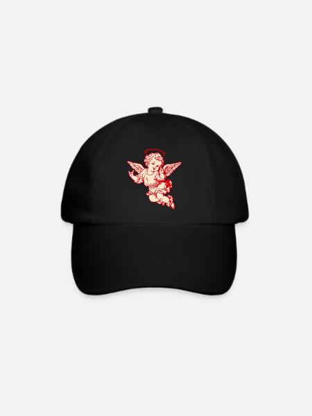 Rock Cherub – Engel mit Metal-Handzeichen - Baseballkappe - Schwarz/Schwarz