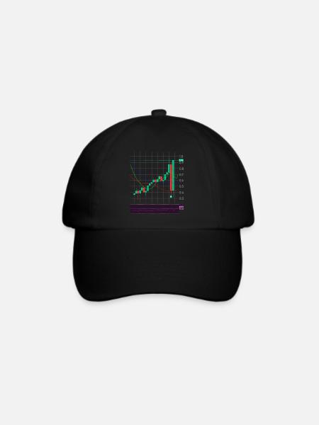 Trading Börse Krypto Aktien - Baseballkappe - Schwarz/Schwarz