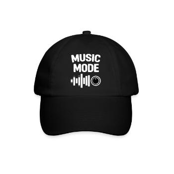 Music Mode On Equalizer Musik - Baseballkappe - Schwarz/Schwarz - Vorne