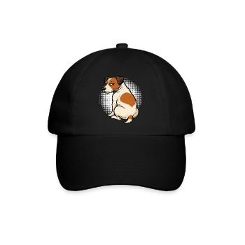 Jack Russel terrier Jack russel Besitzer Jacky - Baseballkappe - Schwarz/Schwarz - Vorne