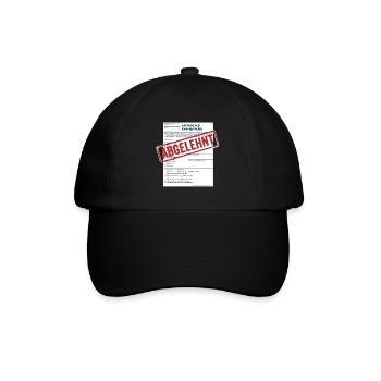 Kaffeepause - Baseballkappe - Schwarz/Schwarz - Vorne