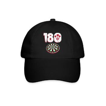 Dart Dartboard Dartpfeil - Baseballkappe - Schwarz/Schwarz - Vorne